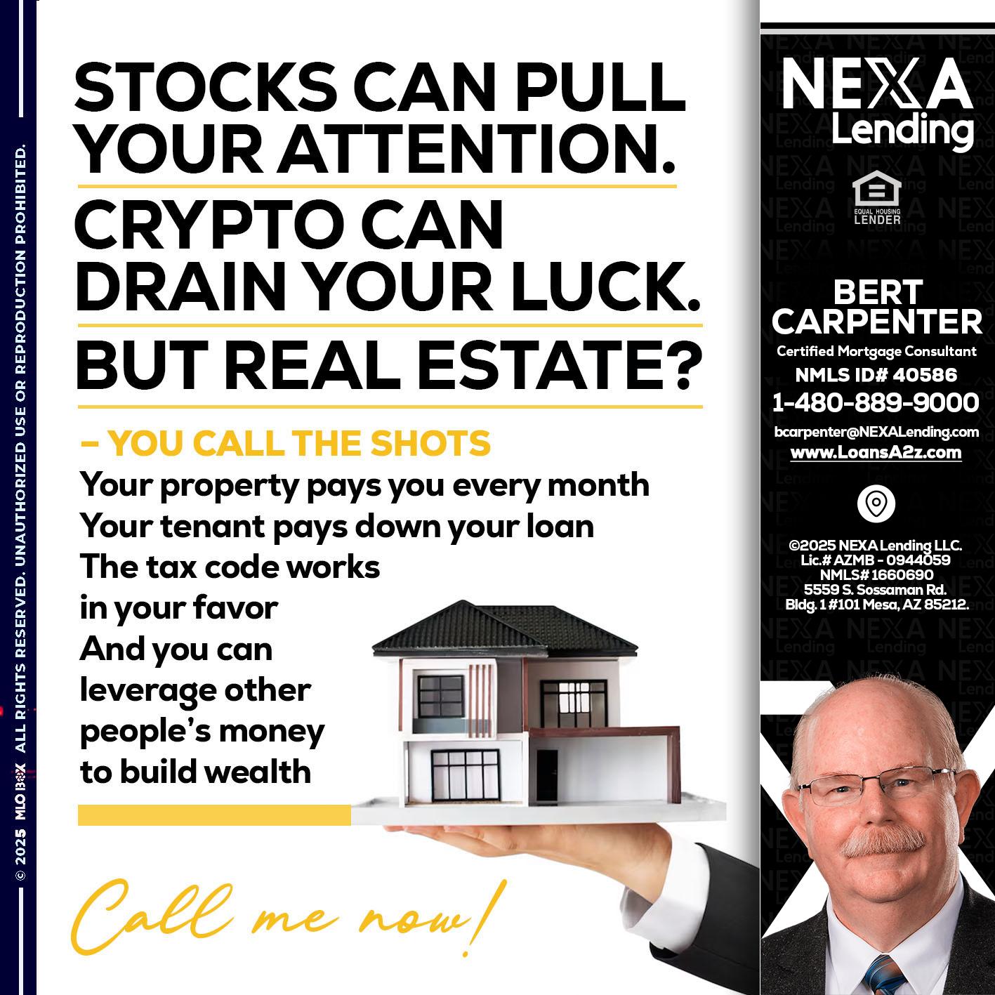 STOCK CAN - Bert Carpenter -Certified Mortgage Consultant