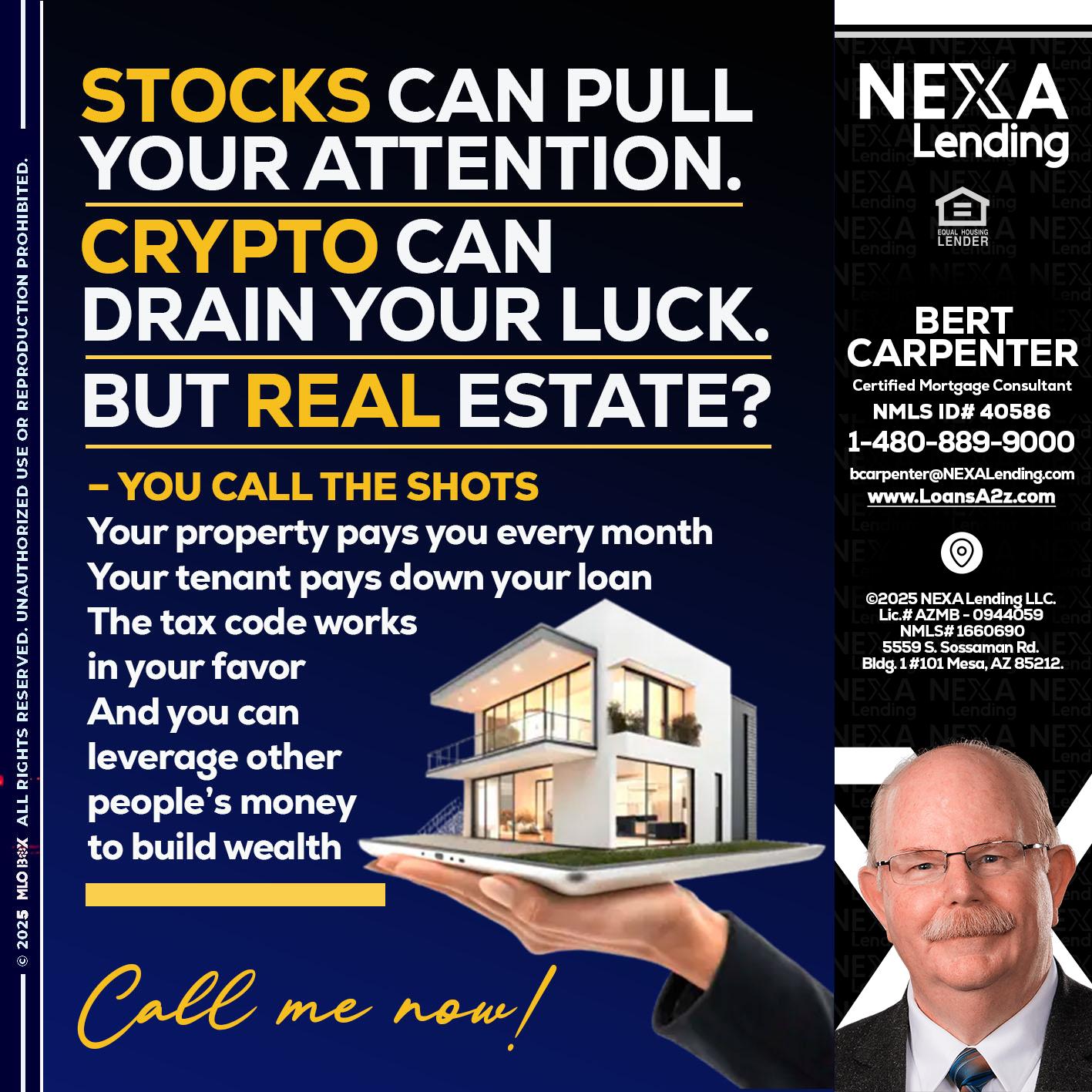 STOCK YOUR - Bert Carpenter -Certified Mortgage Consultant