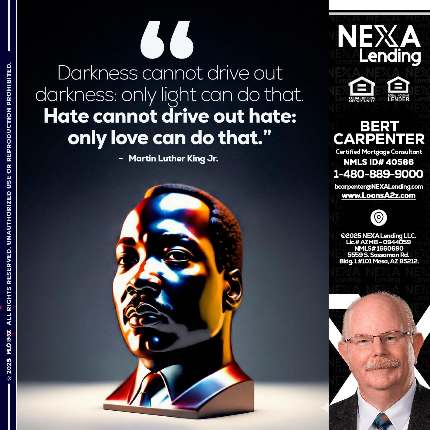 MLK 2026 - Bert Carpenter -Certified Mortgage Consultant
