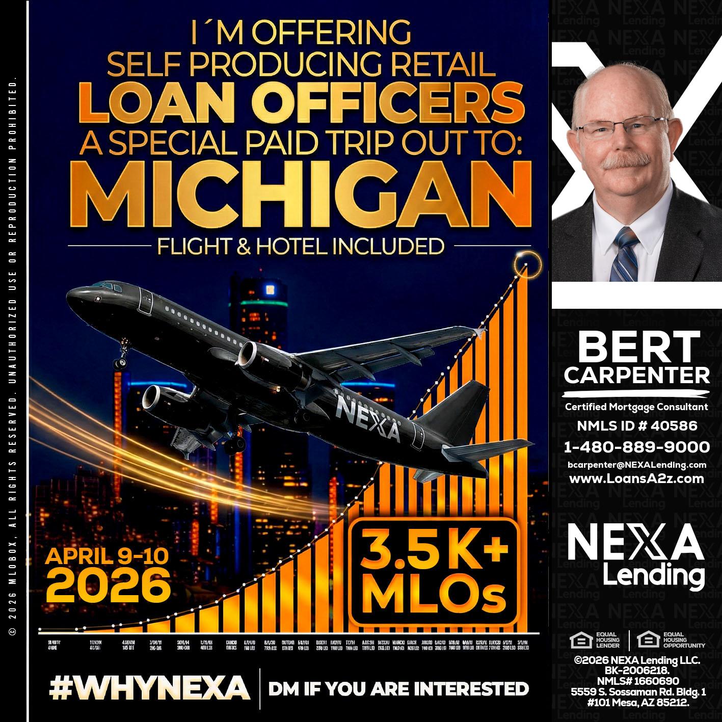 3.5K - Bert Carpenter -Certified Mortgage Consultant