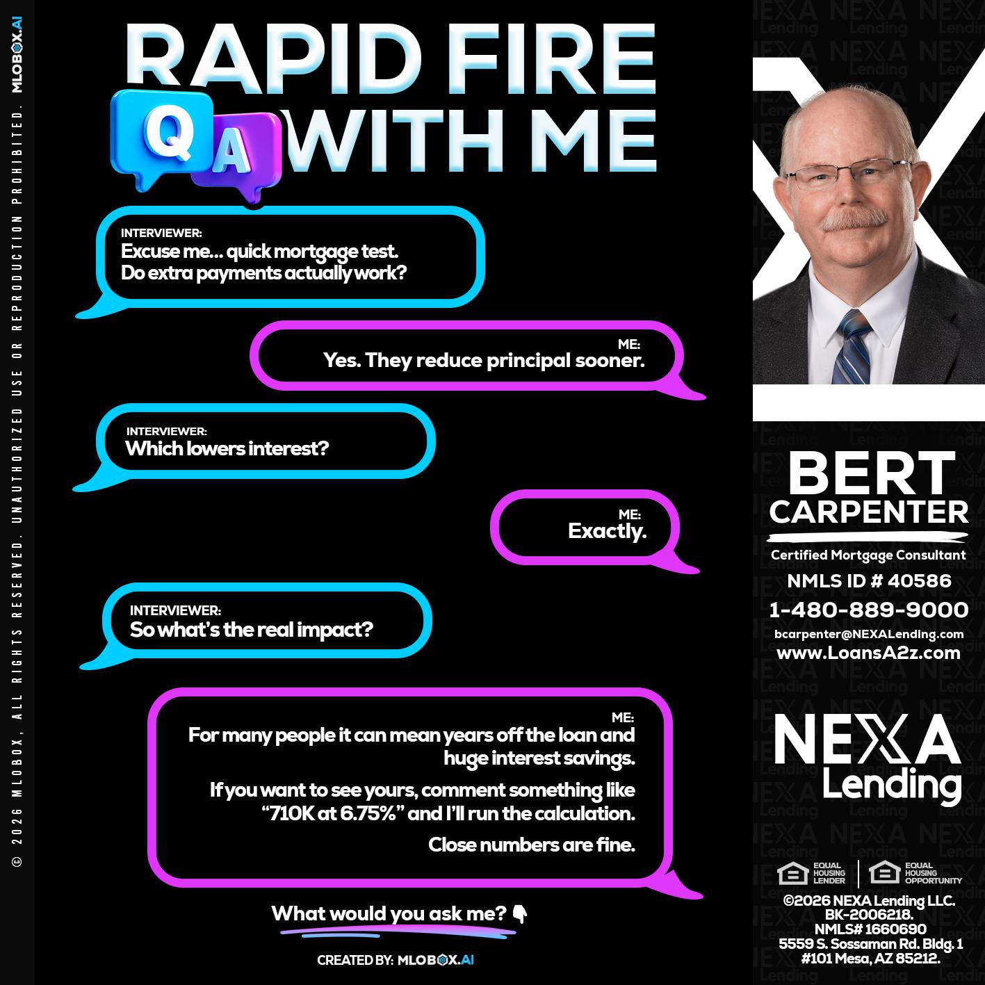 RAPID QA - Bert Carpenter -Certified Mortgage Consultant