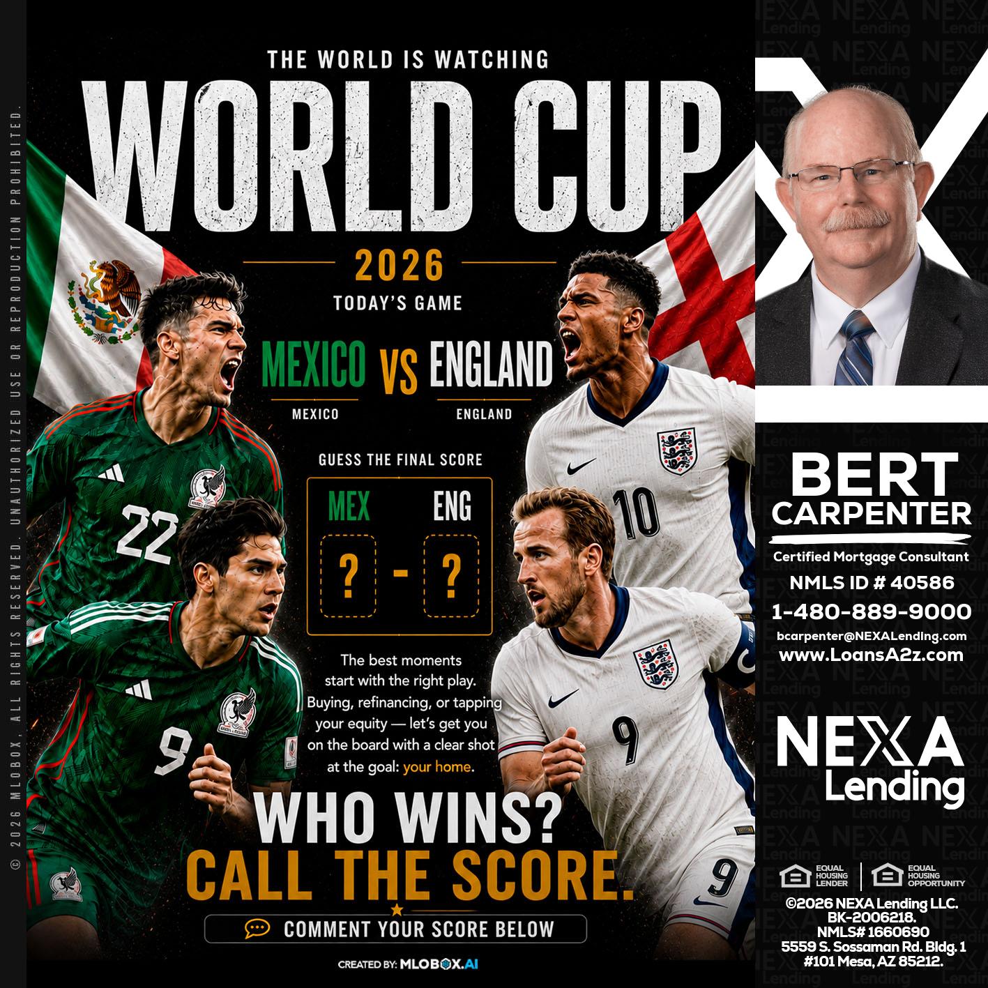 WHO'S WIN - Bert Carpenter -Certified Mortgage Consultant