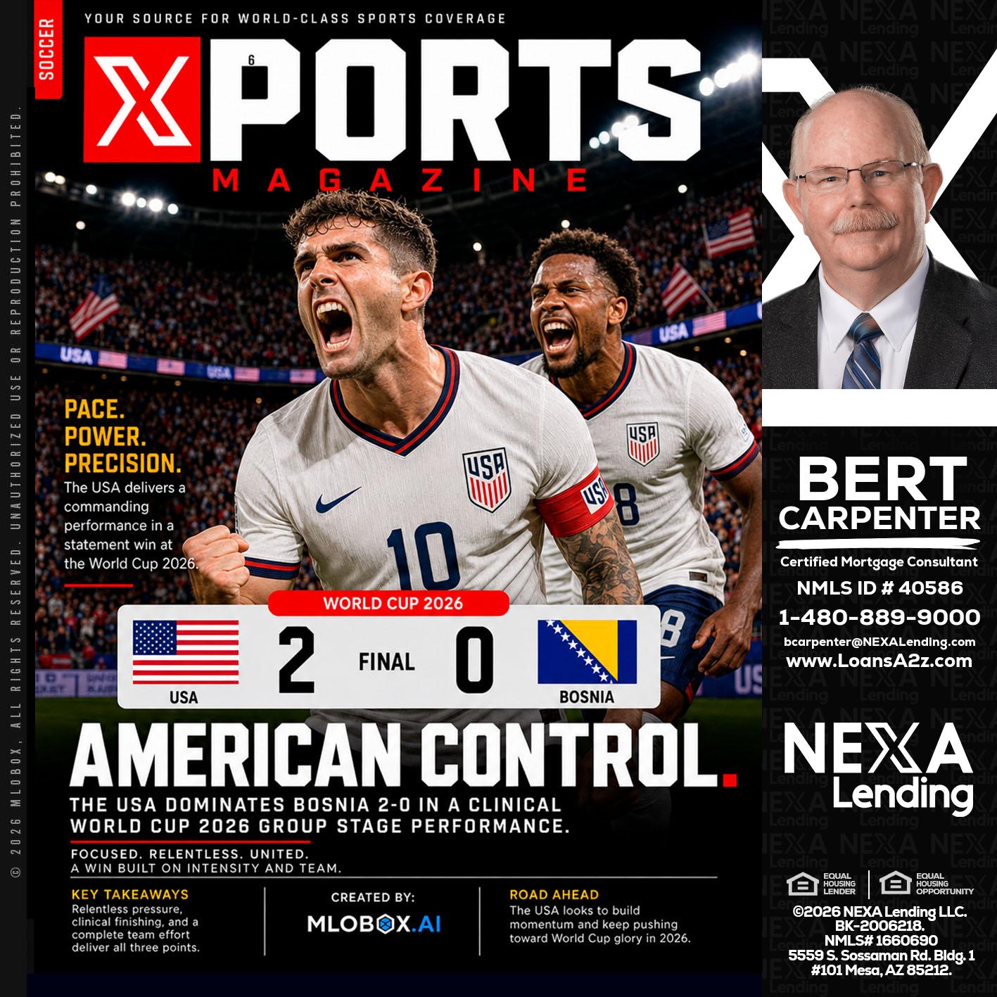 AMERICAN CONTROL - Bert Carpenter -Certified Mortgage Consultant